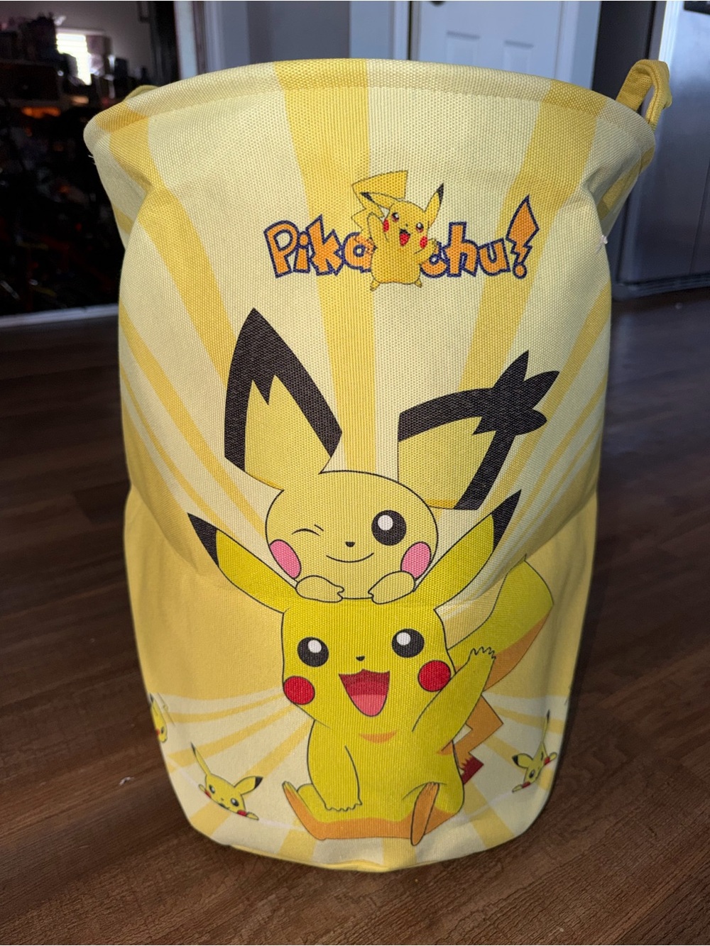 Pikachu Yellow Canvas Hamper